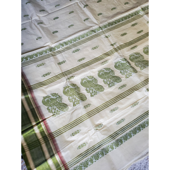 New Women Pure Gorod Silk Saree Handloom Festive Wedding - Picture 4 of 11